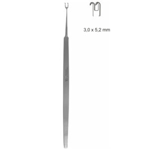 Haczyk dwuzębny typu GUTHRIE, dł. 127 mm, 3x5,2 mm, ostry