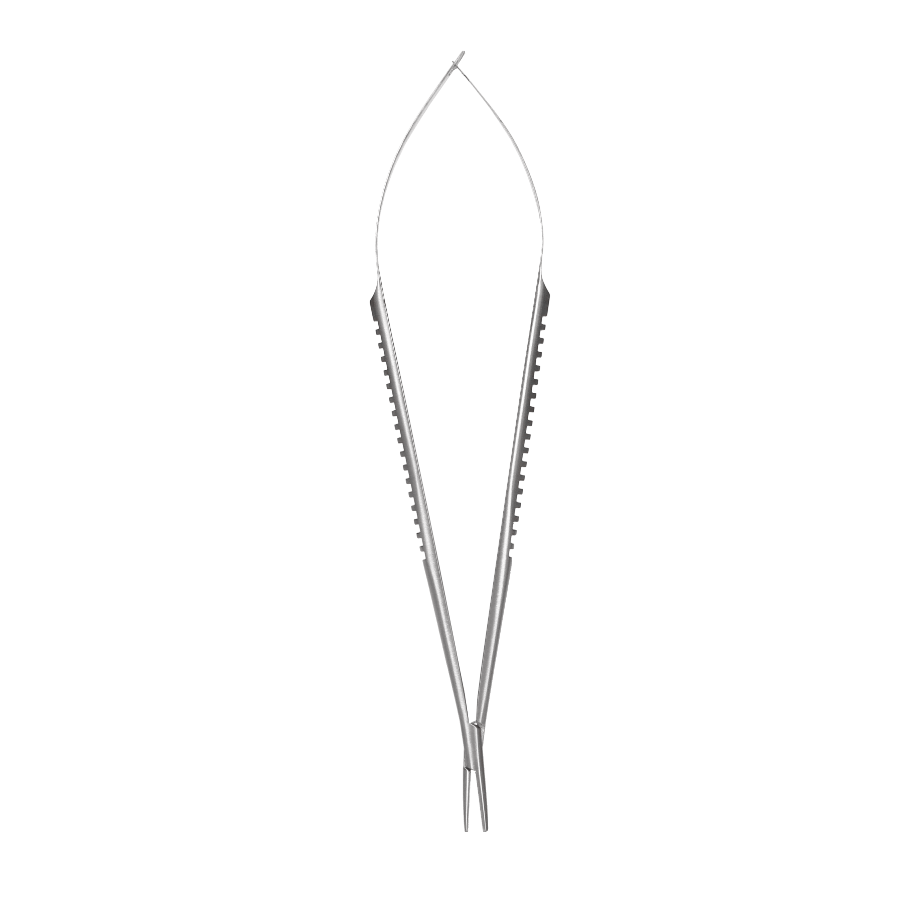 Igłotrzymacz mikrochirurgiczny typu CASTROVIEJO, dł. 150 mm, czubek 0,8 mm, z nasypem diamentowym, proste