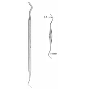 Narzędzie do wypełnień  "gruszka", dwustronne, 1,6 mm x 2,0 mm