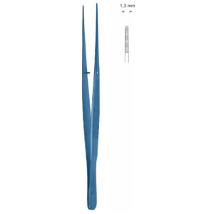 Pinceta anatomiczna delikatna typu SEMKEN, dł. 152 mm, czubek 1,3 mm, prosta