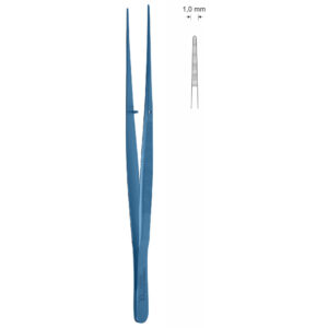 Pinceta anatomiczna delikatna typu SEMKEN, dł. 174 mm, czubek 1 mm, prosta