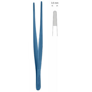Pinceta anatomiczna typu STANDARD, dł. 180 mm, czubek 3,5 mm, prosta