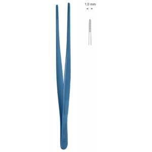 Pinceta anatomiczna typu MEDIUM, dł. 100 mm, czubek 1 mm, prosta