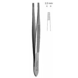 Pinceta epilacyjna typu BEER, dł. 90 mm, czubek 3,8 mm, prosta