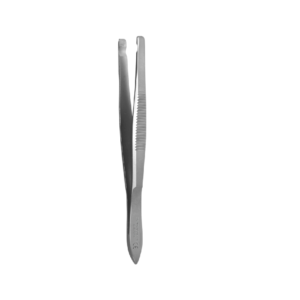 Pinceta (pęseta) do implantologii, z rowkiem, dł. 100 mm