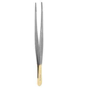 Pinceta anatomiczna 160 mm, czubek 2,5 mm, prosta z twarda wkładką